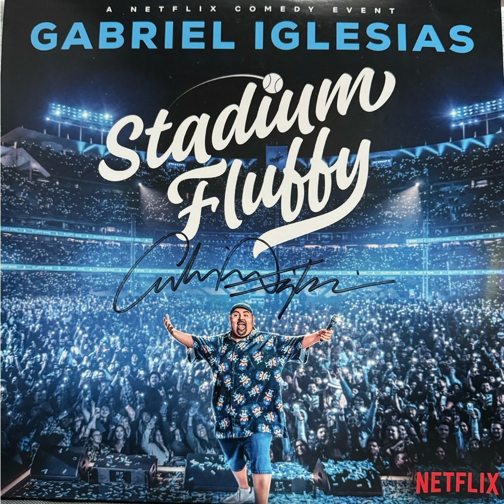 ‘Fluffy’ Signed, Gabriel Iglesias Comedy Show, Netflix Album 4 LP Set